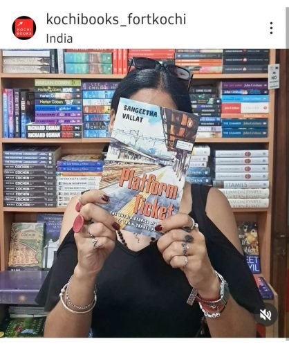 FIRST BUYER AT A BOOK STORE, FORT KOCHI. 